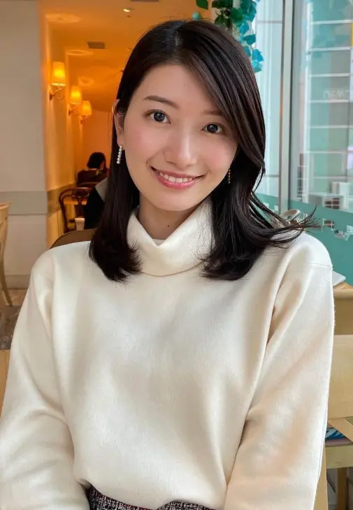 吉村恵里子がニットを着ている画像1